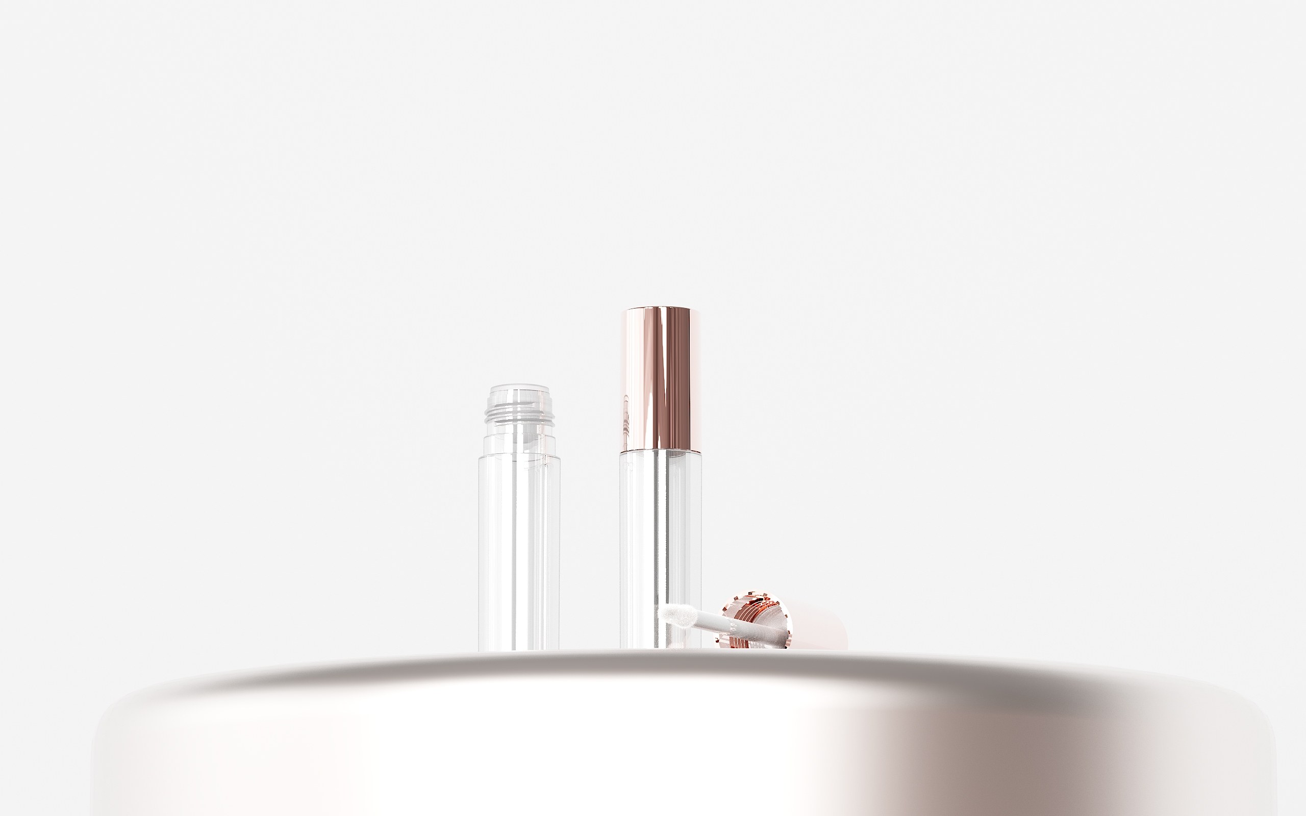 Larger Transparent Cylinder e Classic Lipgloss