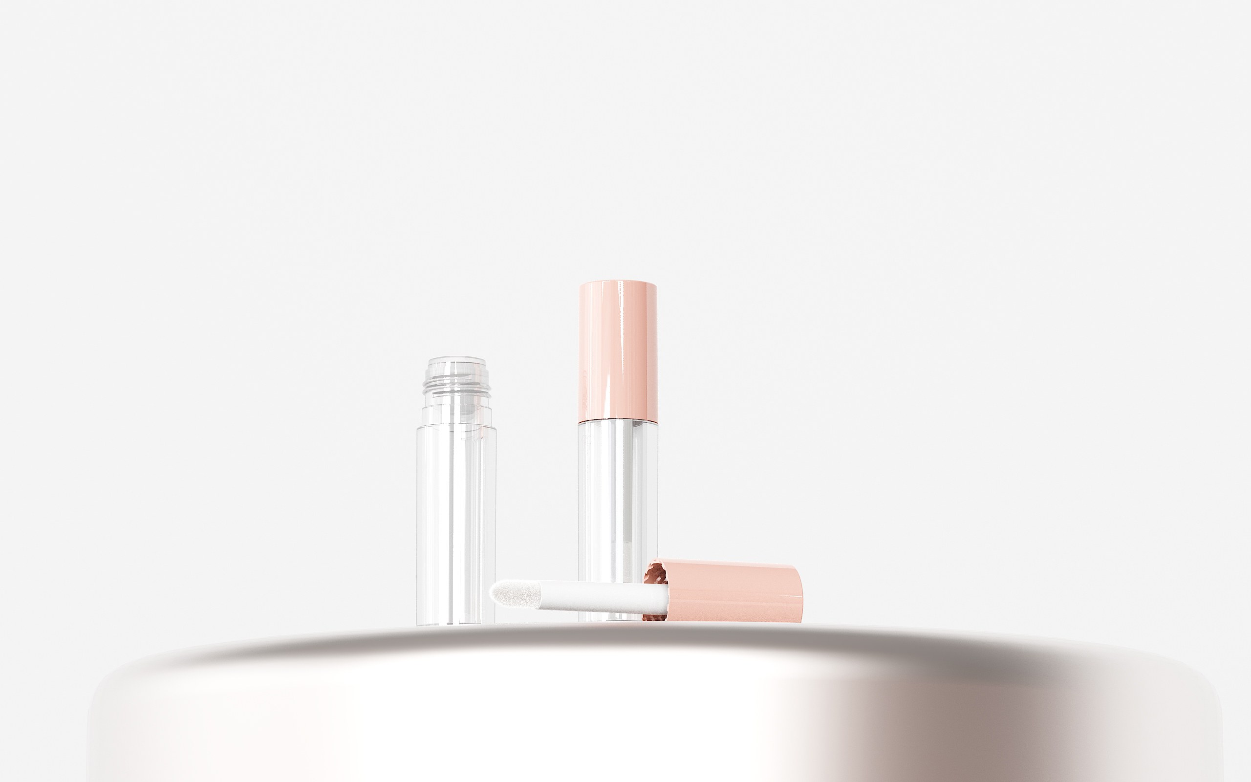 Mini Cylindrical Clear Classic Lipgloss