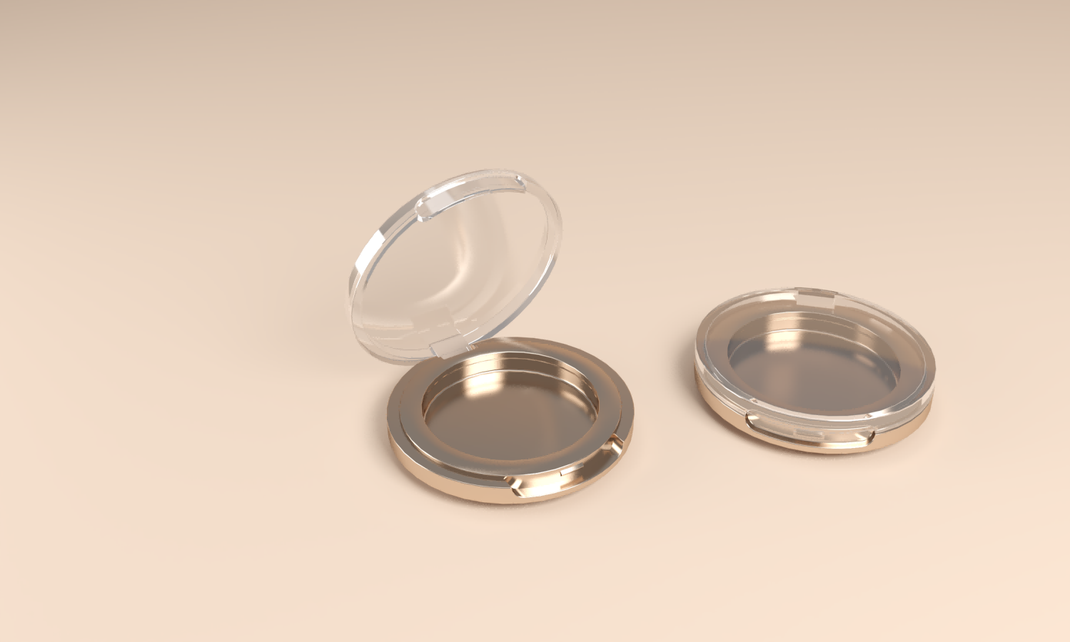 Mini Flip-Lock Mirror Compact